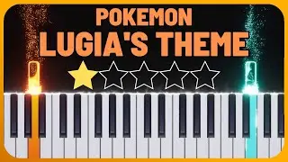 Pokemon - Lugia's Theme - Easy Piano Tutorial with Sheet Music