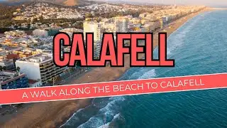 A beach front walk to Calafell, Catalonia, Spain.