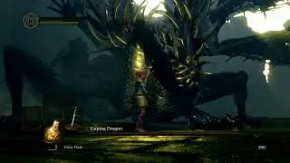 Gaping Dragon grab hitbox visualized