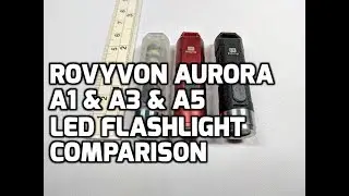Распаковка и обзор светодиодного фонарика-брелока RovyVon Aurora A1, A3 и A5 550 люмен для ежедневного использования