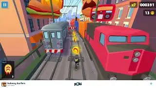 Playing Subway Surfers on a WEBSITE (MY BIRTHDAY)