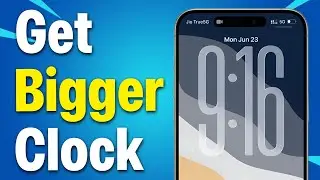 How To Make Clock Bigger On iPhone Lock Screen (iOS 26) - Resize Lock Screen Clock