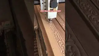 This CNC Wood Carving Is Pure Art 😍 #cncwooddesign #viral #shorts