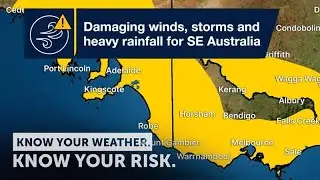 Severe Weather Update: Damaging winds, storms, and heavy rain for southeast Australia - 28 Oct 2021