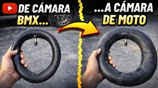 Switching to a motorcycle inner tube on my BMX! 🚀