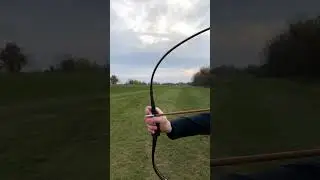The Sounds of Archery: 55-lb Korean Bow & Bamboo Arrow #shorts