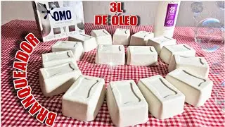 OMO Absolute White Bar Soap with Hydrogen Peroxide and 3 Liters of Used Oil - Whitening Soap