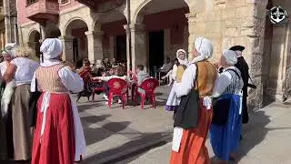 Llegada del séquito de Carlos V desde Laredo a Medina de Pomar camino de Yuste