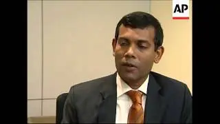 AP interview with visiting  Maldives President Nasheed