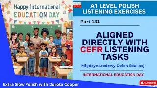 A1-level Polish listening exercises that are aligned directly with the CEFR listening tasks Part 131