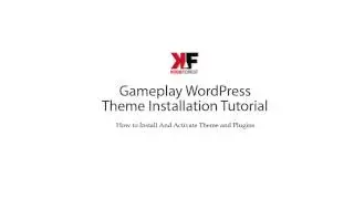 Ultimate Kickoff WordPress theme and plugin Installation