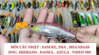 Mồi C&acirc;u Nhật: Mồi Pop, Vibiration, Lure L&oacute;c Chẽm, Sasuke, IMA, Megabass, Jackall - Video 986
