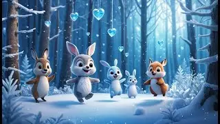 Ice Forest Friends | Winter Animal Learning Song for Toddlers & Preschoolers