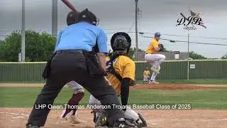 LHP Owen Thomas Anderson Trojans Baseball Class of 2025