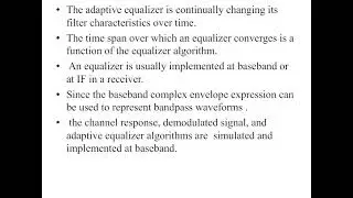 WC U4 1 Adaptive and Linear Equalization