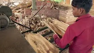 Making plywood core peeling veneer wood🌲🪵| Fastest hydraulic machine sawmill 👌|