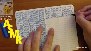 ASMR writing/counting sleep aid numbers to help you sleep fast and sound