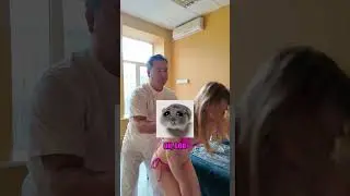 Great reaction in a pink swimsuit! #chiropractor #massage #beautifulgirl #relax #crunch