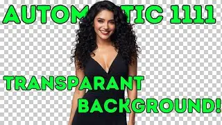 Generate Images with no background png with AI in Automatic1111