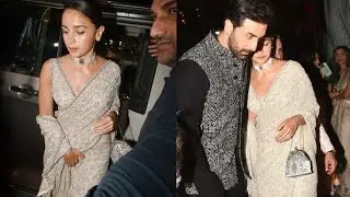 Alia Bhatt and Ranbir Kapoor at Nupur Sanon-Stebin Ben's wedding reception party 