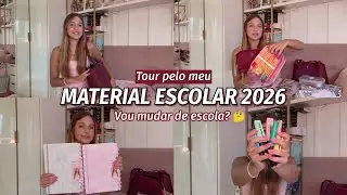 MEU MATERIAL ESCOLAR 2026! 📓✨ Minha collab com a Magn&oacute;lia, Pip Studio e +