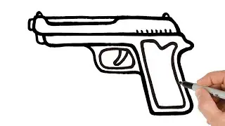 How to Draw a Gun  | Super Easy Step-by-Step Tutorial!