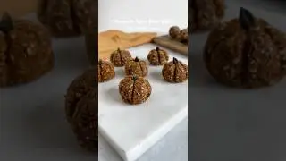 Pumpkin Spice Energy Bites #vegan #healthydessert #pumpkinspice