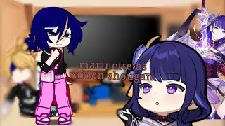 Mlb react to marinette as raiden shougan {the videos are not mine} the rest [By Ms. devil•]