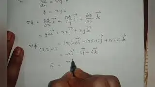 Find the directional derivative of xyz at (3,2,-1) in direction 3ivector+2jvector-2kvector