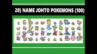 (Day 20) Name all 100 Johto Pokemons... beat my score...