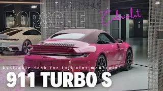 รีวิว หายาก Porsche 911 Turbo S Cabriolet สี Ruby Star Neo