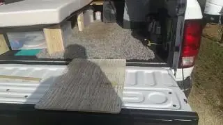 Pickup Camper Top...set up for camping!