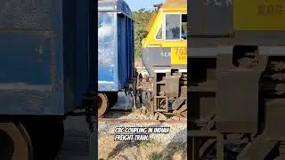 ||How indian freight Train gets attach or couple || #indiarailway