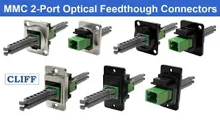 MMC 2-Port Optical Feedthough Connectors from CLIFF Electronics