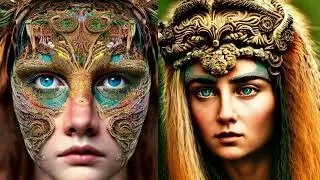 Artemis The Goddess of wild animals AI Generated beautiful face intricate