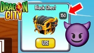 MEGA OPENING x150 BLACK CHEST IN DRAGON CITY