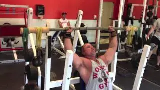 Shoulders: Seated Front Press - Earthquake Bar