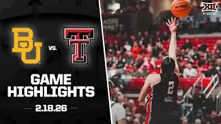 #15 Baylor vs. #20 Texas Tech Game Highlights | 2025-26 Big 12 Women&rsquo;s Basketball