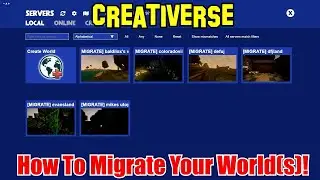 Creativerse:  How To Migrate Your World(s)!