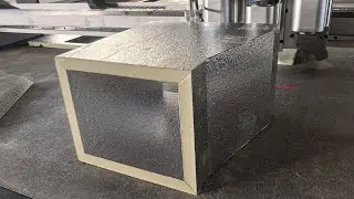 Phenolic Foam Duct CNC Cutting Machine | Auto Tool Change for V-Grooving, Bevel Cutting & Cutting