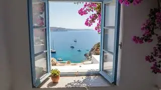 Summer in Greece: Relaxing Cicadas Sound & Aegean Sea View