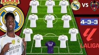 🔵 REAL MADRID VS LEVANTE ✅ REAL MADRID PREDICTED LINEUP (4-3-3) INFORMATION IN LA LIGA MATCH WEEK 20