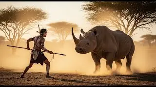 rhino hunting documentary in africa big animal hunting tribal survival ancient hunter gatherer mp4