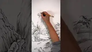 写意水墨画第180集：《山水》 Xieyi Ink Painting Episode 180: Landscape
