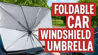 Perpetual Foldable Car Windshield Umbrella...#carsunshade #umbrella #car
