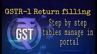GSTR-1 filling  supplier tax details in portal //GSTR-1 manage sales invoice in online Portal