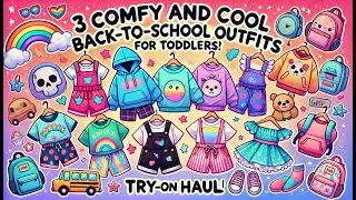 3 Comfy and Cool Back-to-School Outfits for Toddlers! | Try-On Haul