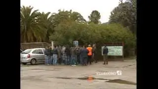 Protesta dei lavoratori della Mythen di Ferrandina