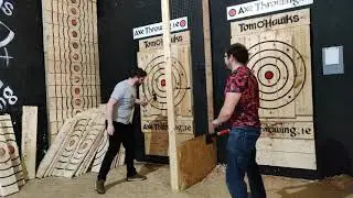 Axe throwing at Tom o Hawks pt4