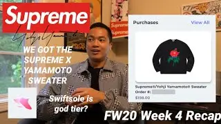 SUCCESSFUL Supreme x Yohji Yamamoto Sweater Cop - Week 4 FW20 Live Cop/Recap - Swiftsole God Tier???
